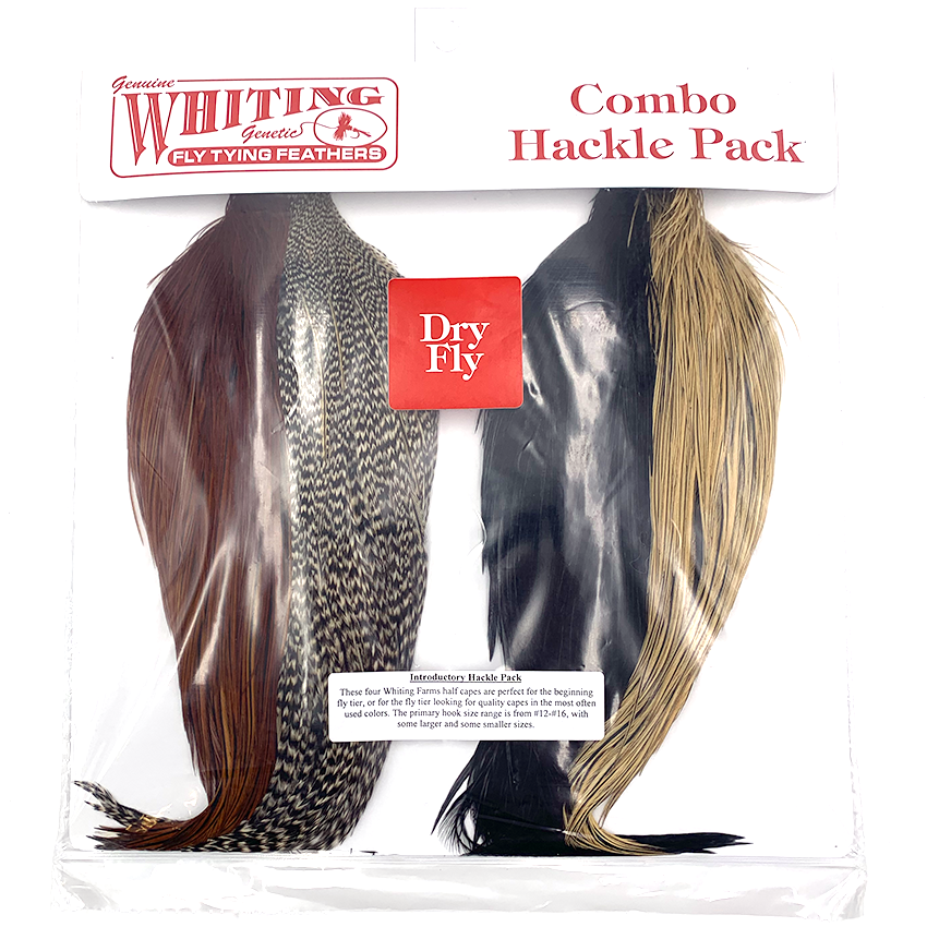 Dry Fly Capes - Combo Introductory Hackle Pack (4 Halve Nakker)