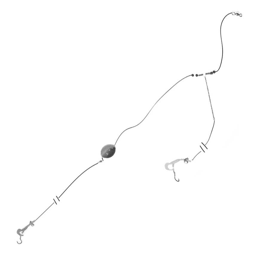 Flowing 2-hook Fladfiske Forfang