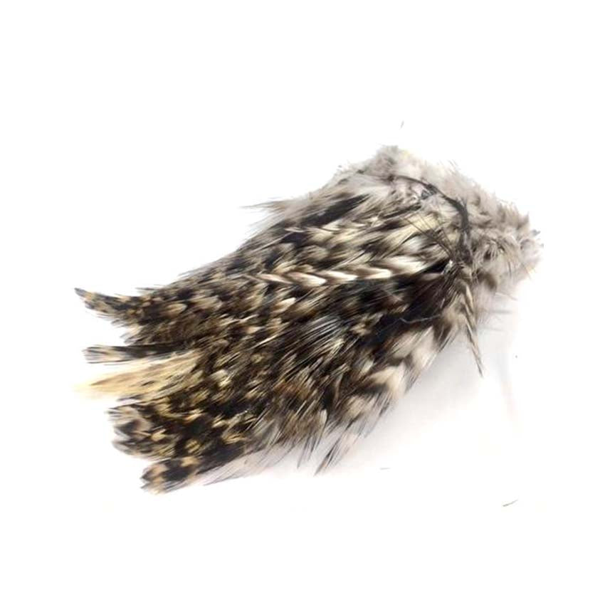 Barred Strung Neck Hackle - Grizzly Hane Hackler