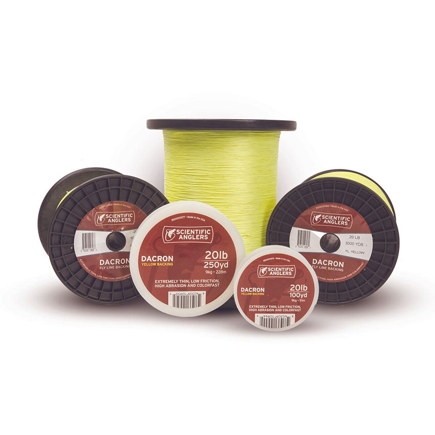 Påspolet - S.A. Dacron Bagline 20 Lb - Yellow